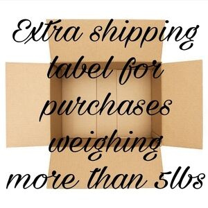 Extra Shipping Label for Heavy Packages